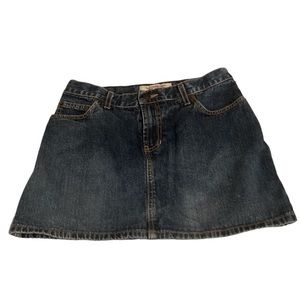 Y2K Abercrombie and Fitch Jean Mini Skirt Denim Dark Wash Size 2